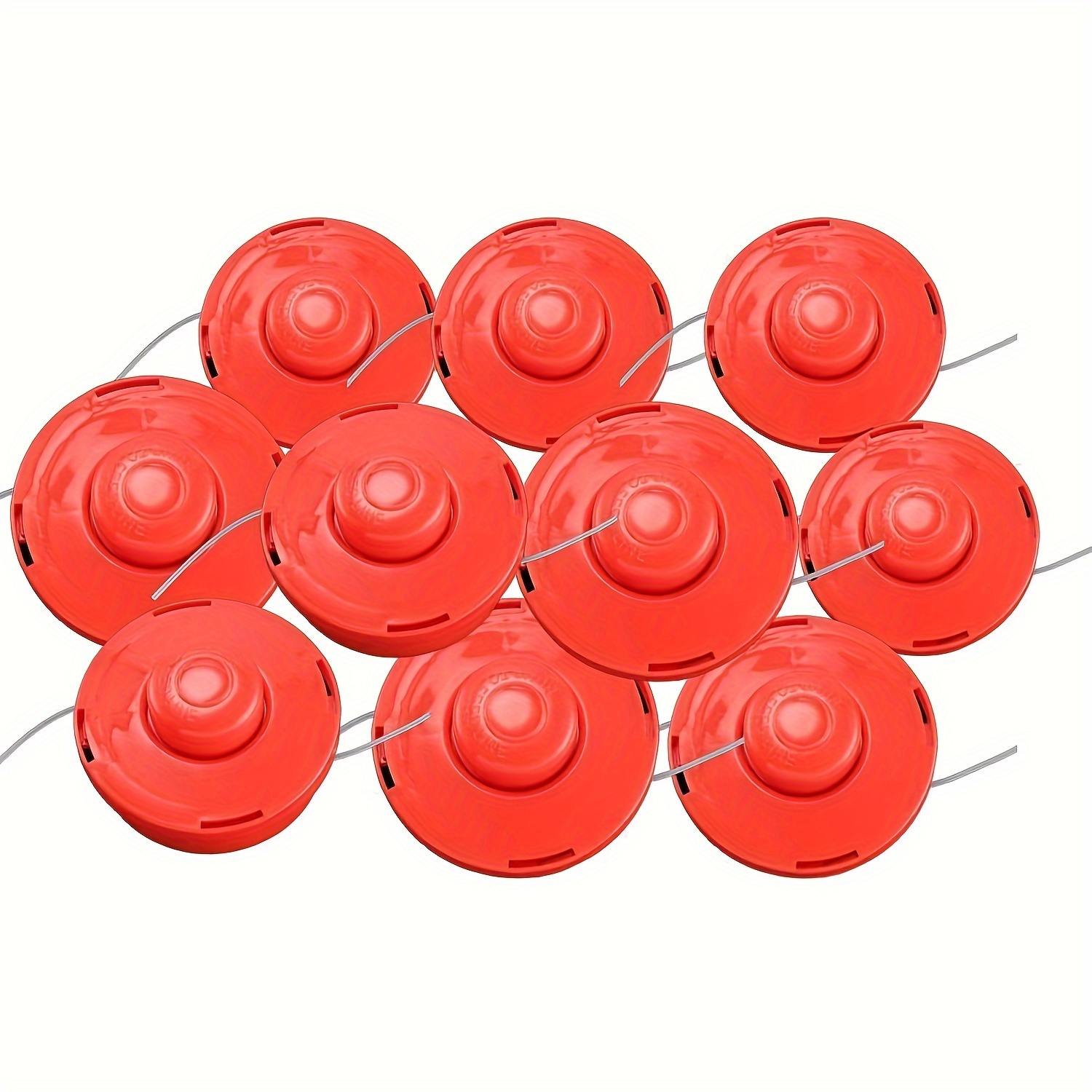 10pcs Fadenkopf Für Doppelfadenkopf Fadenspule Rasentrimmer Ersatzspule Nylonfaden M10x1.25 Mm
