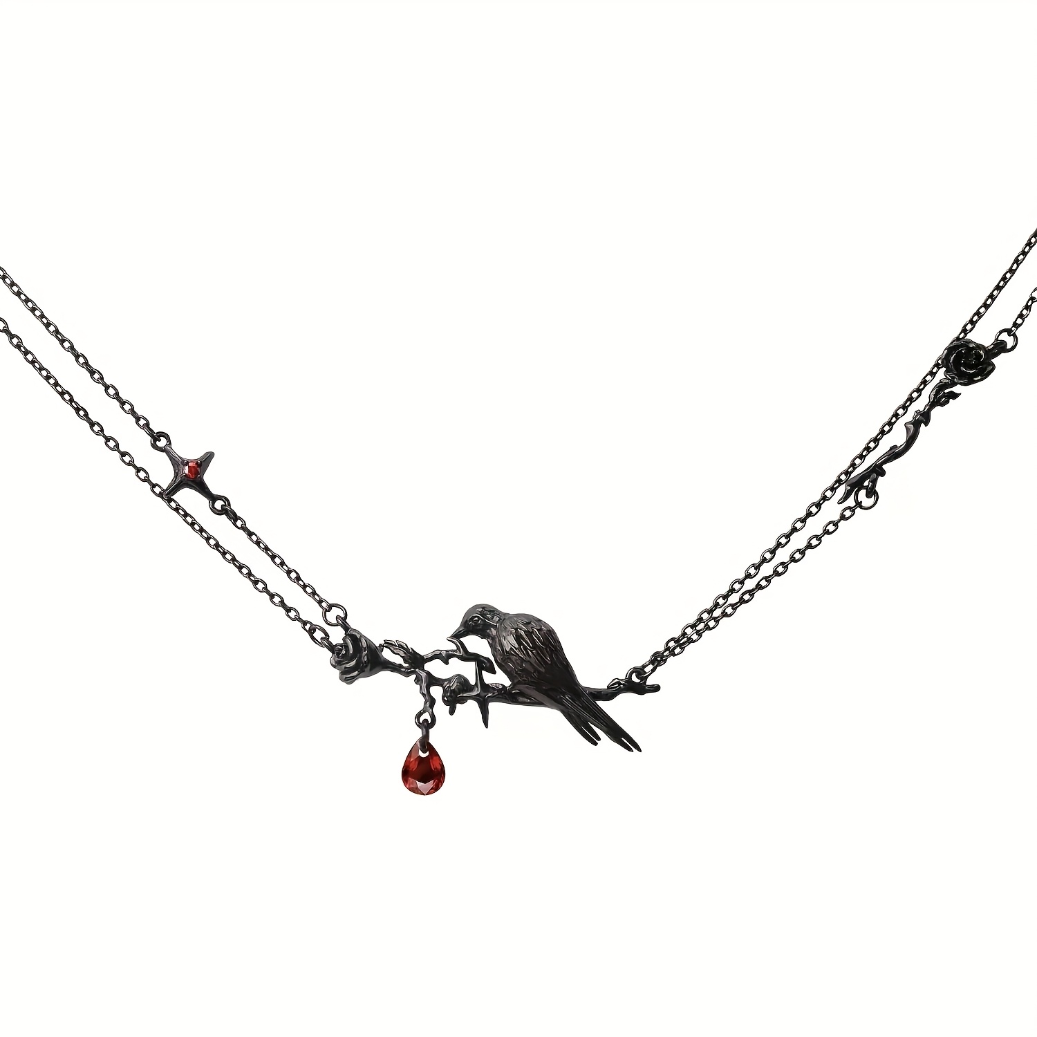 Image of 1pc Retro Niche Design Sense Dark Niche Sweet Necklace P58