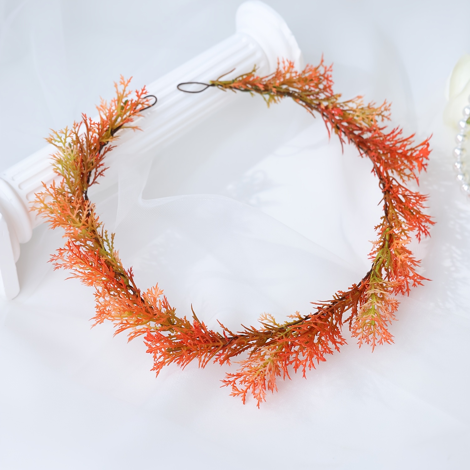 TEMU Forest Ivy Wreath, Suitable For Multiple Scenes, Outdoor Wedding Daily Matching Hair Additions