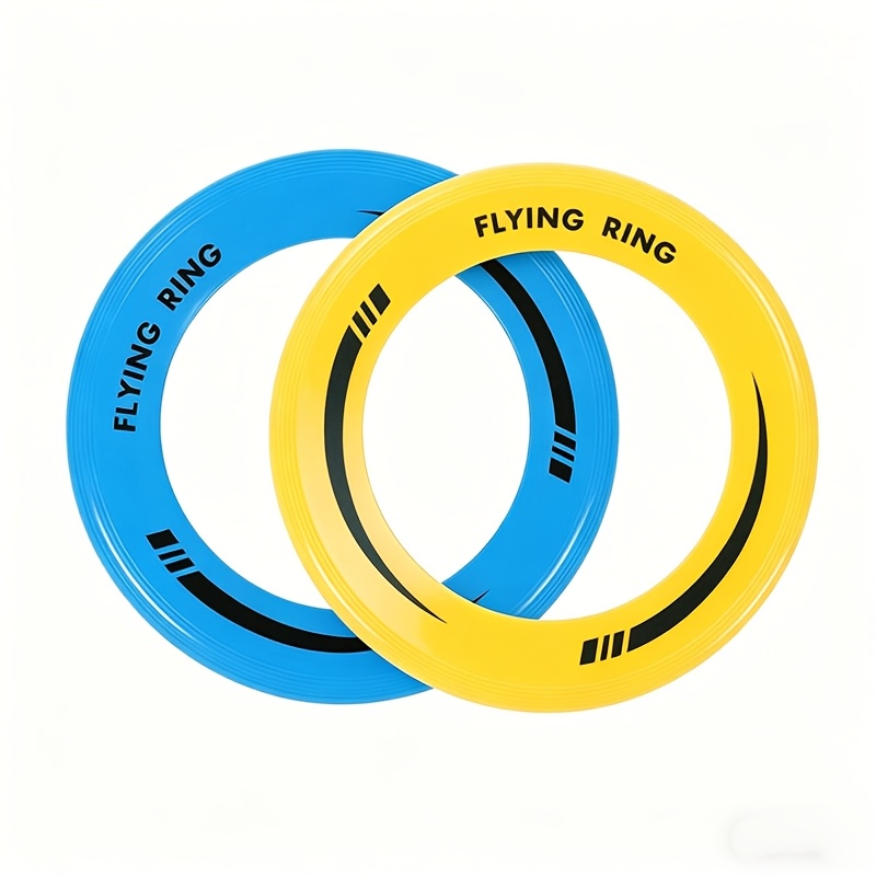 TEMU 2 Hollow Flying Rings, Made Of Polypropylene, Durable And Lightweight, Suitable For Outdoor Use In Such As , Parks, And Dog Walking
