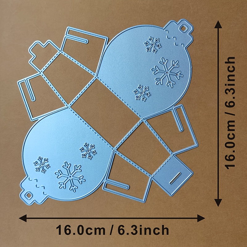 Image of New Snowflake Box Christmas Craft Embossing Mold 2025 Metal Cutting Dies For Diy Decorative Scrapbooking Album Card Making