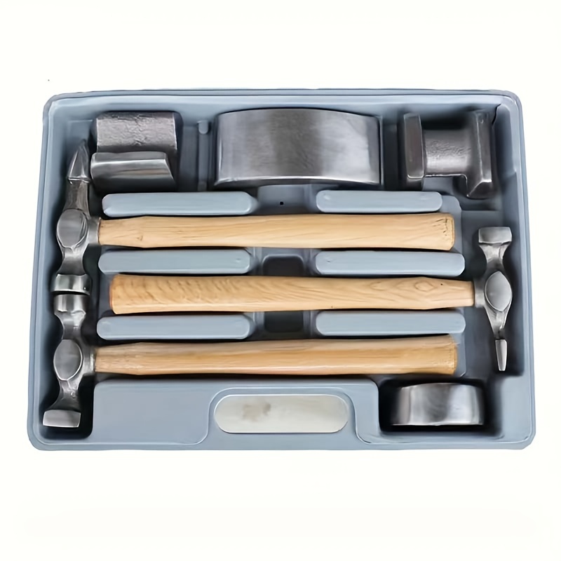 

7pcs Universal Auto Repair Hammer Set, Metal Sheet Metal Shaping Tools, Repair Hammer Kit For Car