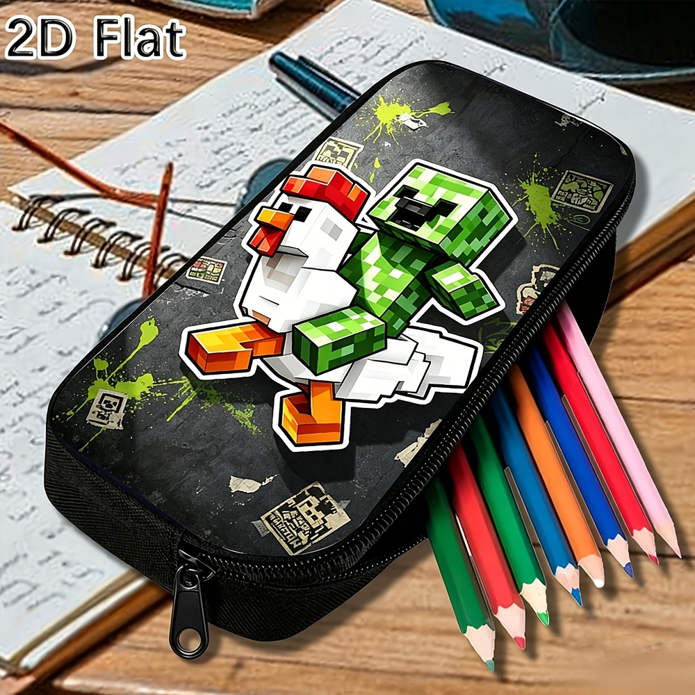 TEMU 1 pièce, Trousse à crayons amusante pour la rentrée scolaire : design - Idéale pour les fournitures scolaires, les accessoires de voyage et le