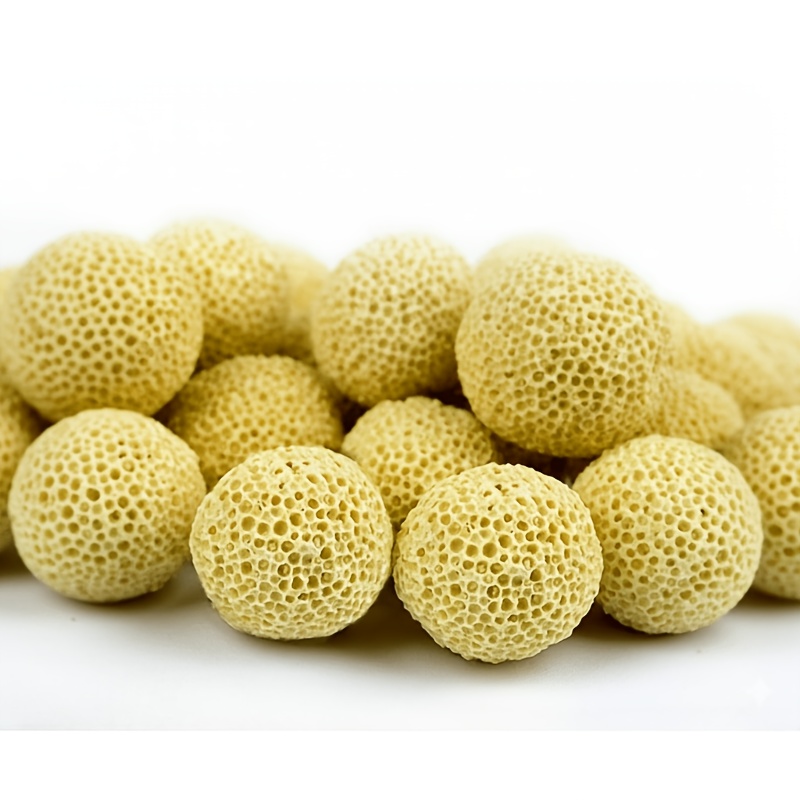 TEMU filtrant en boules biologiques de quartz poreux, convient pour aquariums et bassins, anneaux de pour aquarium, de purification