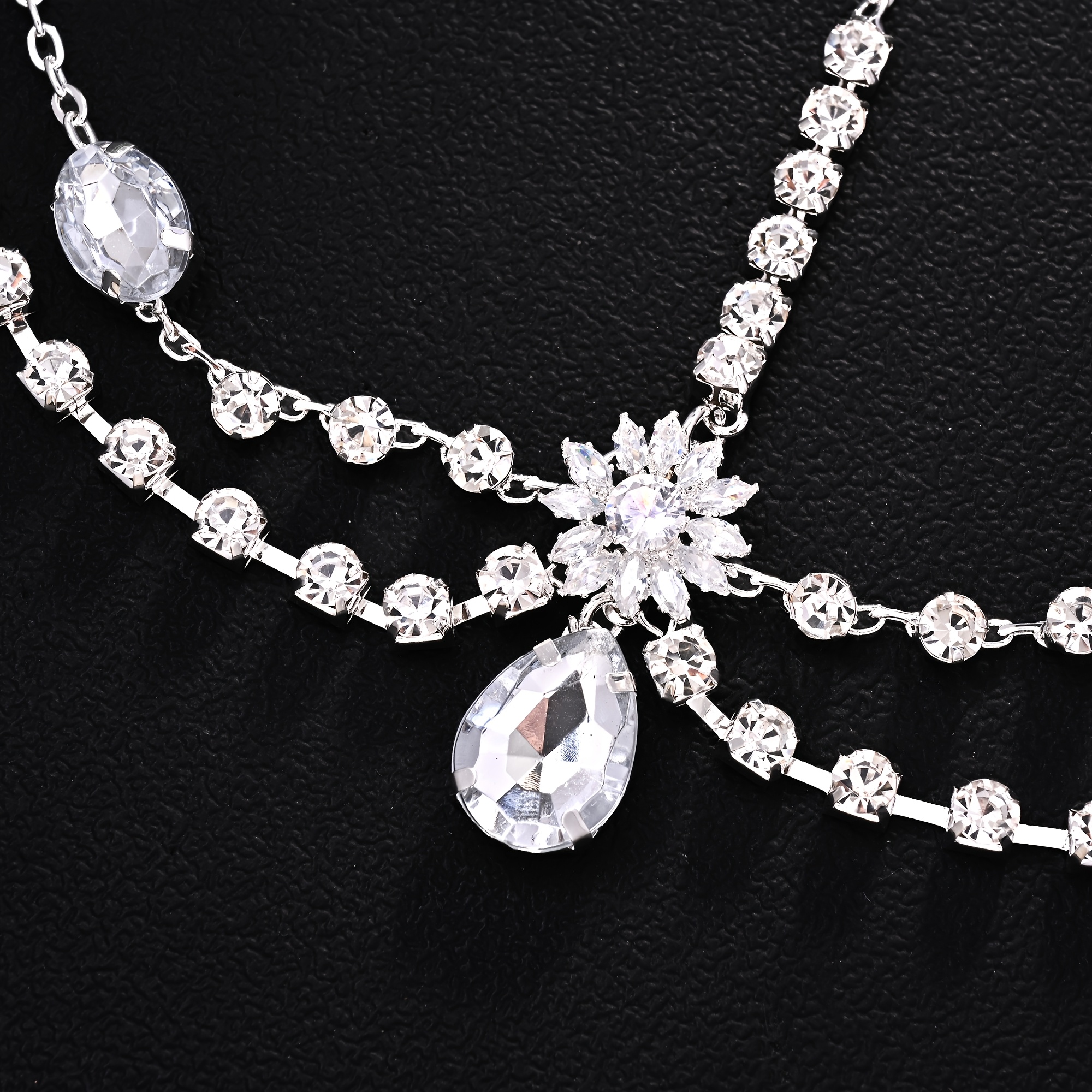Water Drop Forehead Chain Women's Rhinestone Hair Chain