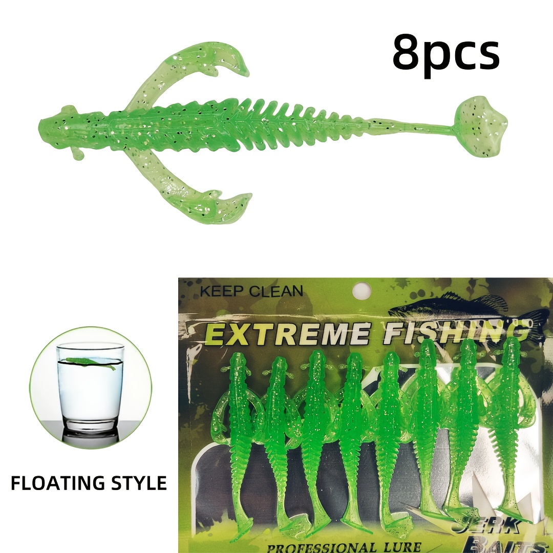 Image of 8pcs, Fishing Bait, Soft Simulated Small Flying Fish Soft Bait, Suitable For Freshwater, , Stream Fishing, Bait, Trout Bait, Pike Bait, Bait