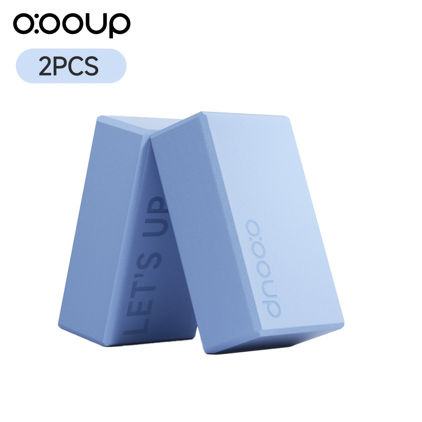 TEMU 2pcs High-density Eva Yoga Blocks (160g), Suitable For Pilates, Meditation, Dance Assistance, And Fitness Training