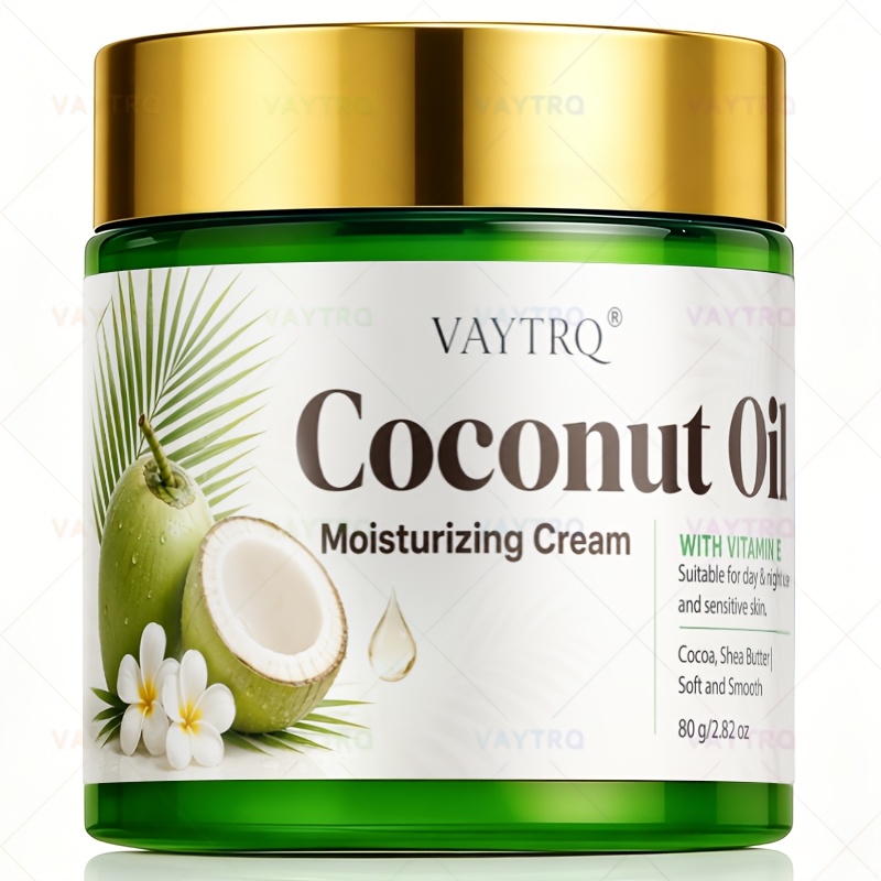 Coconut Oil Cream for 72-Hour Hydration