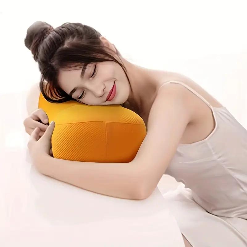 1pc memory foam lumbar pad travel pillow office sedentary lumbar support pad portable multifunctional pillow with adjustable shoulder strap compressible easy to carry delicate lumbar pad nap Product details 4