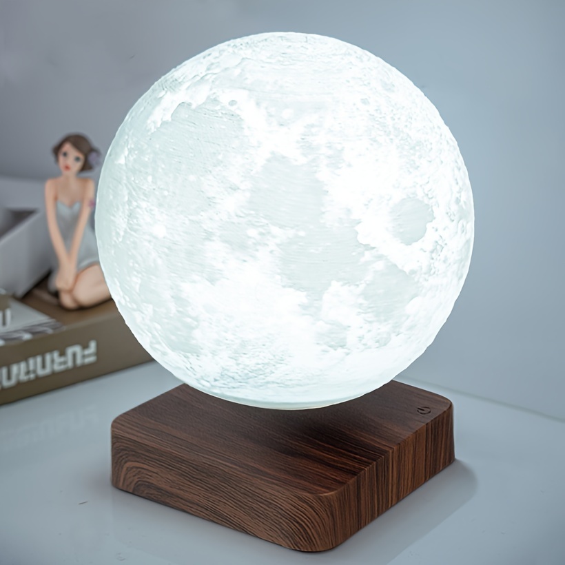 Levitating Moon Lamp Magnetic Floating Night Light Unique - Temu