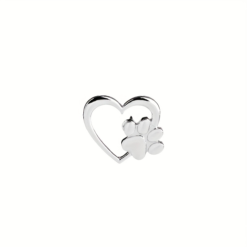 Image of 1pc/2pcs Fashionable Women's Novelty Paw Hollow Clothes Brooch Scarf Bag Accessories Badge