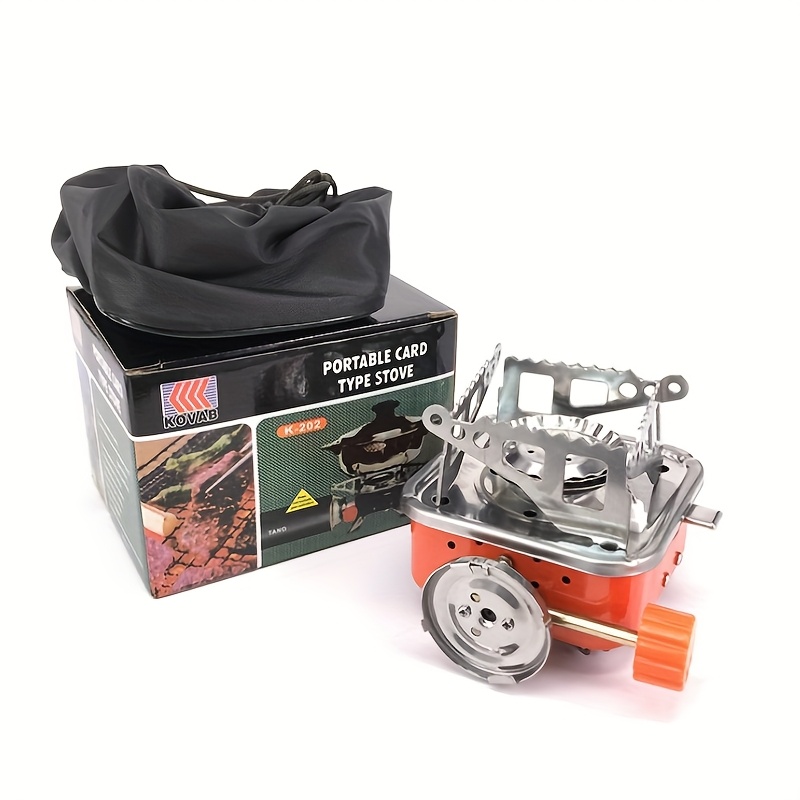 windproof camp stove camping gas stove portable collapsible stove burner for outdoor backpacking hiking and picnic   portable foldable high   gas stove details 2