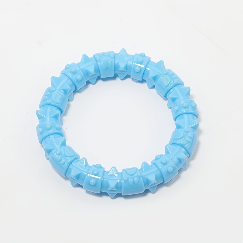 TEMU anillo espinoso para perros diseñado para juguetes de masticar. de goma, a limpiar los dientes y proteger . Es duradero, elástico y se puede