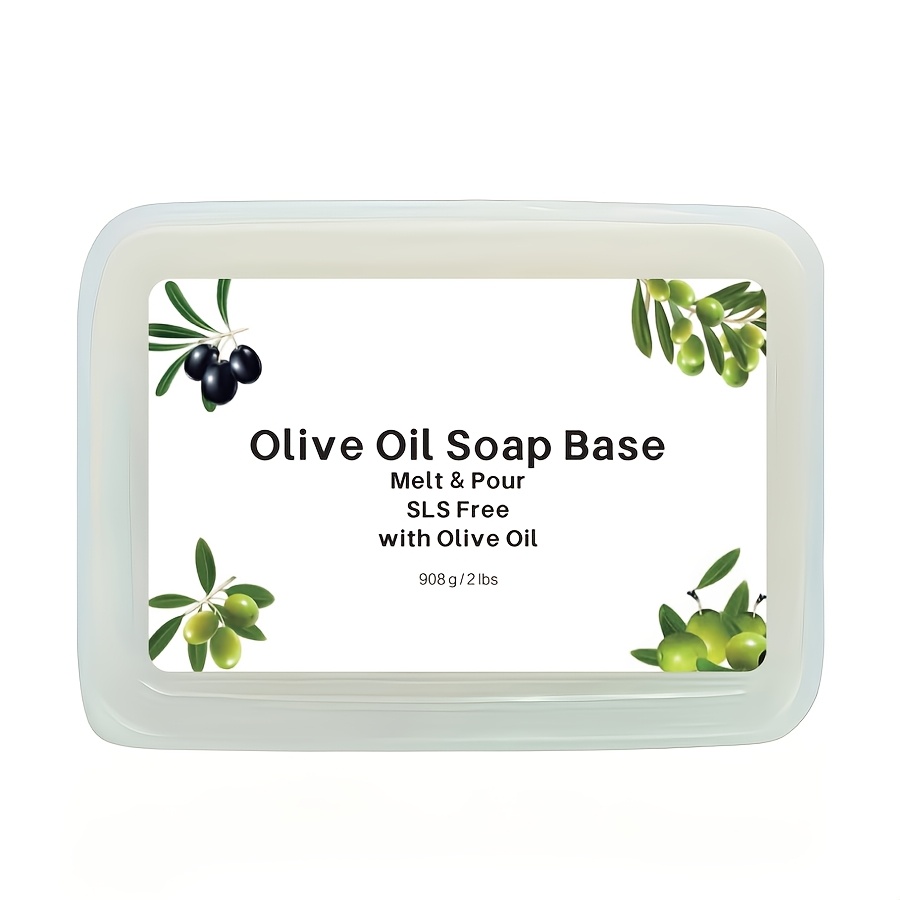 Image of 0.55lb/1lb/2lbs Olive Oil Melt And Pour Soap Base, Easy To Cut, Unscented For Gift Soap, Soap Making Supplies