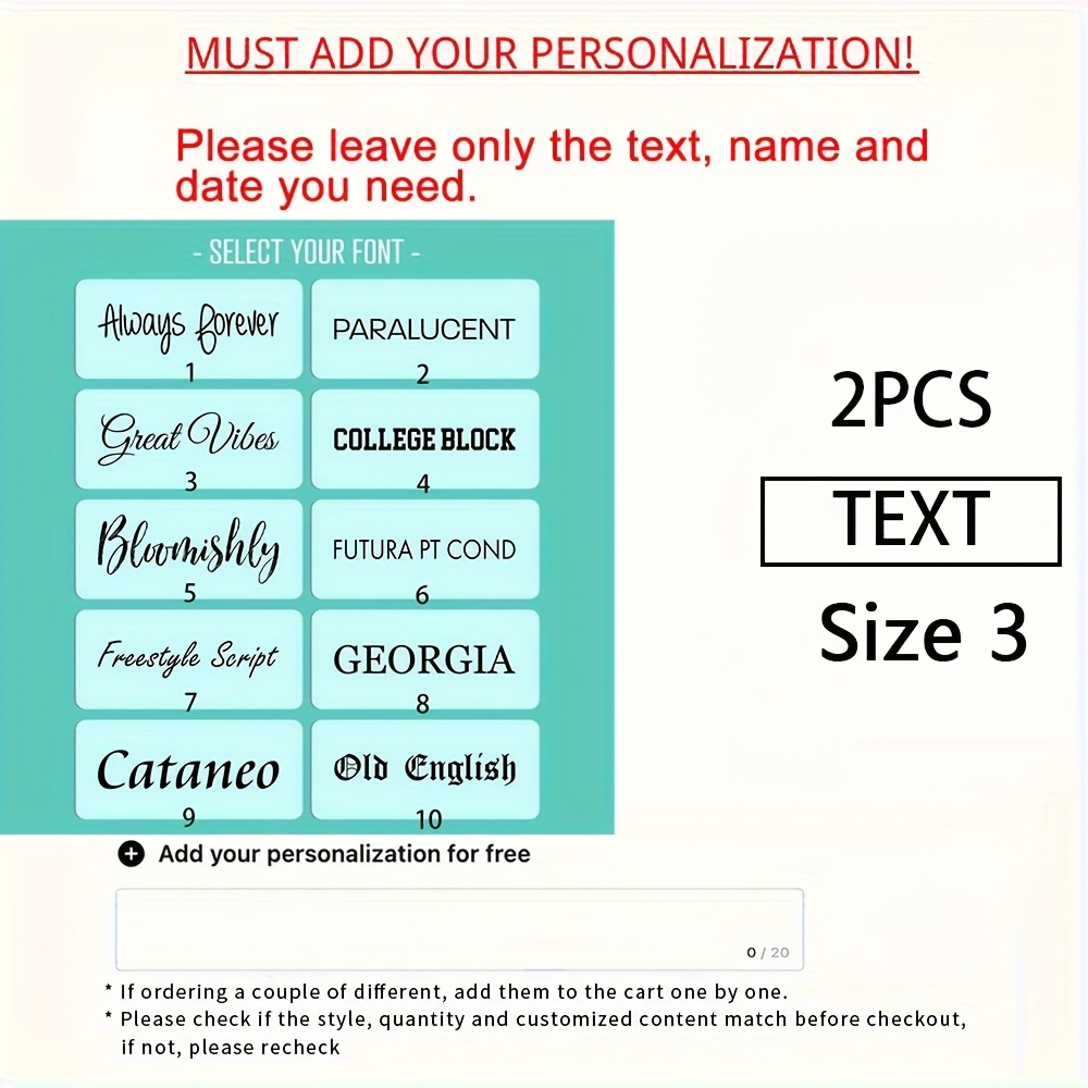 TEMU 2pcs Custom Name Labels, Suitable For Smooth Surfaces Like Bikes And Motorcycles, Perfect For Birthday And Christmas Gifts, As Well As Bicycle