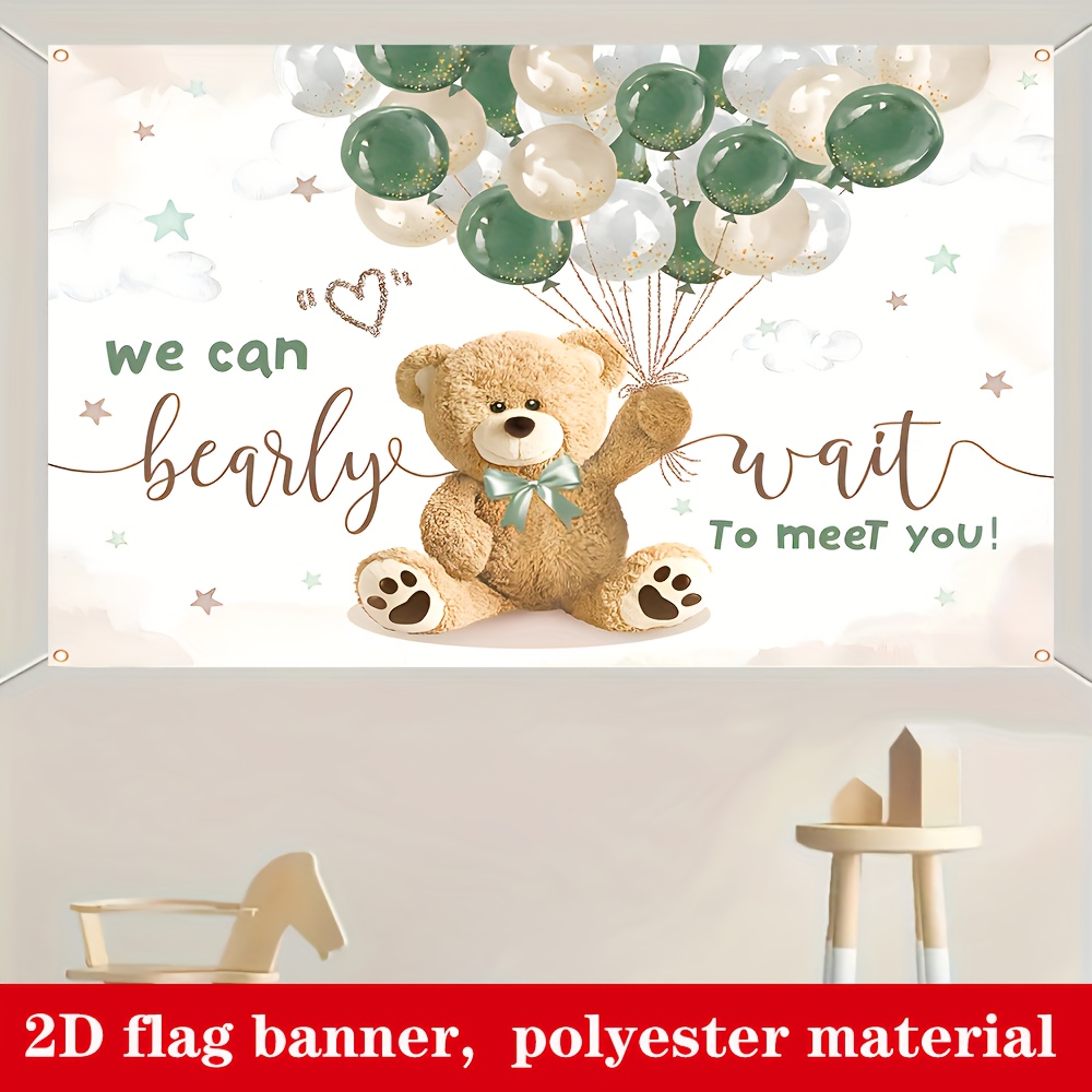 3-Piece Welcome Baby Banner - Burlap Bunting Garland For Baby Shower Decorations