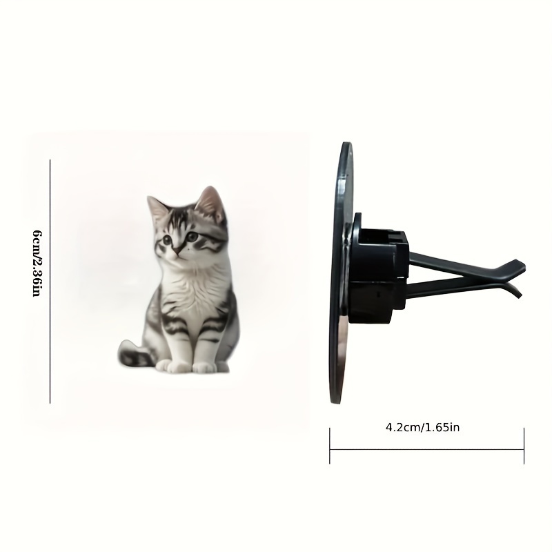 

2pcs Cute Cat Acrylic Car Air Freshener Set - Long- Scent Car Perfume, With Balm/compressed/bar Scent Source, No Effect, No Capacity, Used To The Car Interior