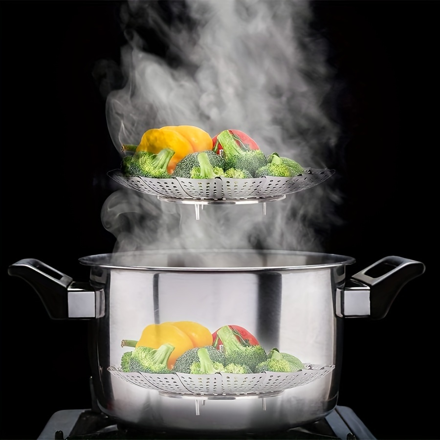 5 Tier Multi Tier Layer Stainless Steel Steamer Pot For Cooking With  Stackable Pan Insert/Lid, Diameter 32cm Food Steamer, Vegetable Steamer  Cooker