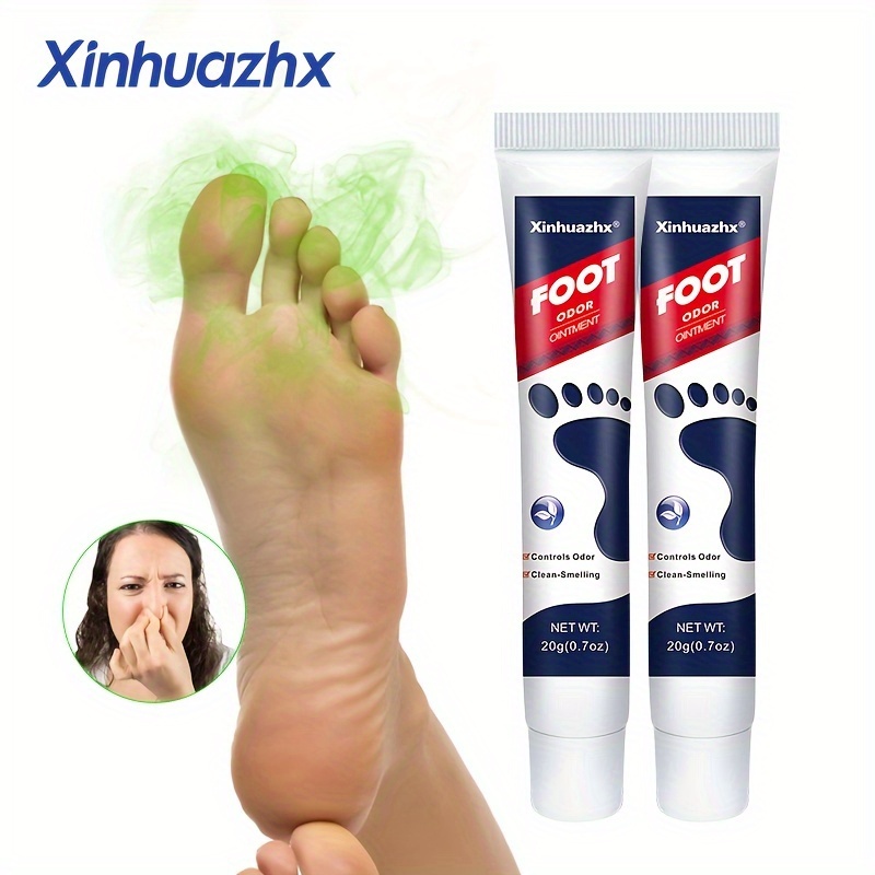 TEMU 2pcs Foot Odor Eliminator Cream - Freshness & Light Beige Cleaning, Lasting Anti-odor Sweat Smell, Foot Odor Ointment