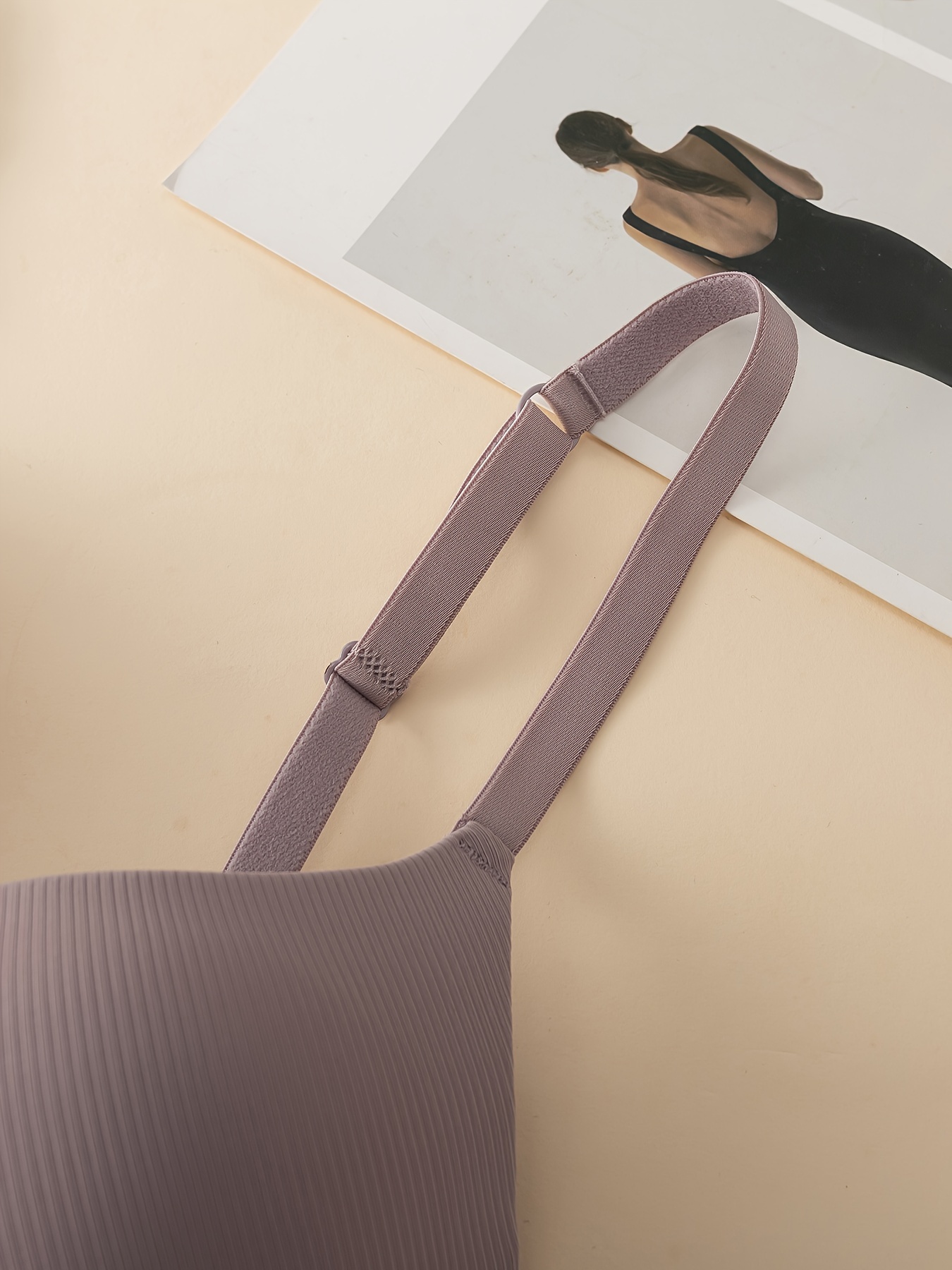 3pcs cross back front closure bra   solid color ribbed underwear lift up anti sagging design thin cup with thin padding casual   bra Product details 3