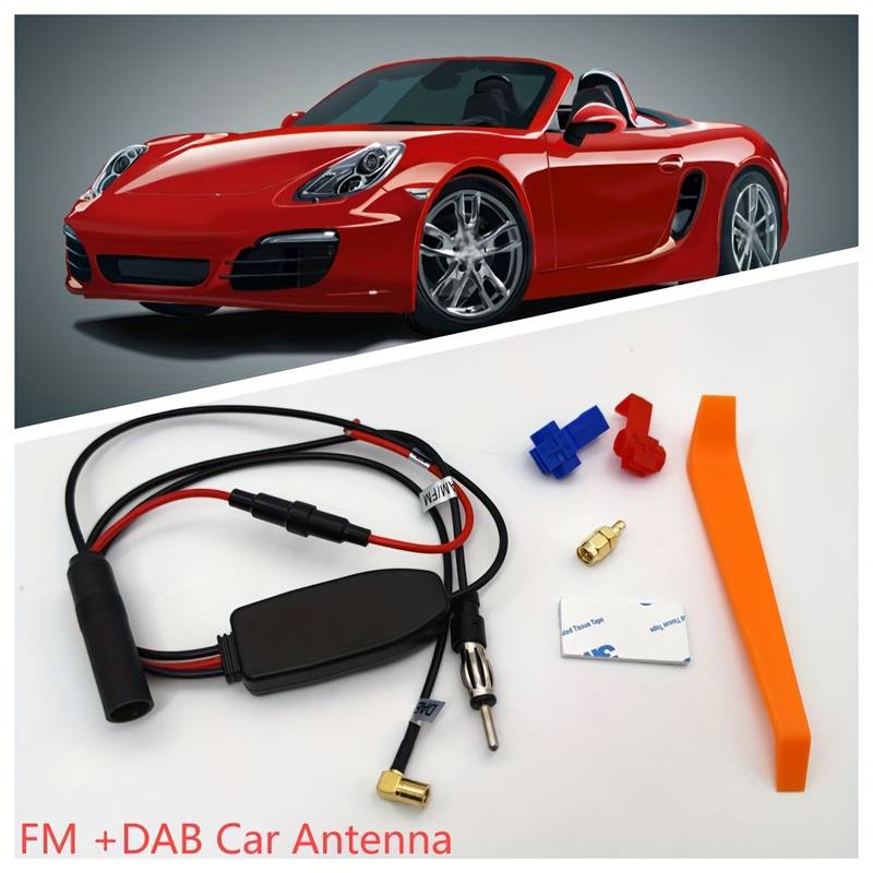 Amplificatore Di Segnale Antenna Auto Per FM/AM – Booster Ricezione Radio Per Auto, Camion E SUV, Riduce Il Rumore