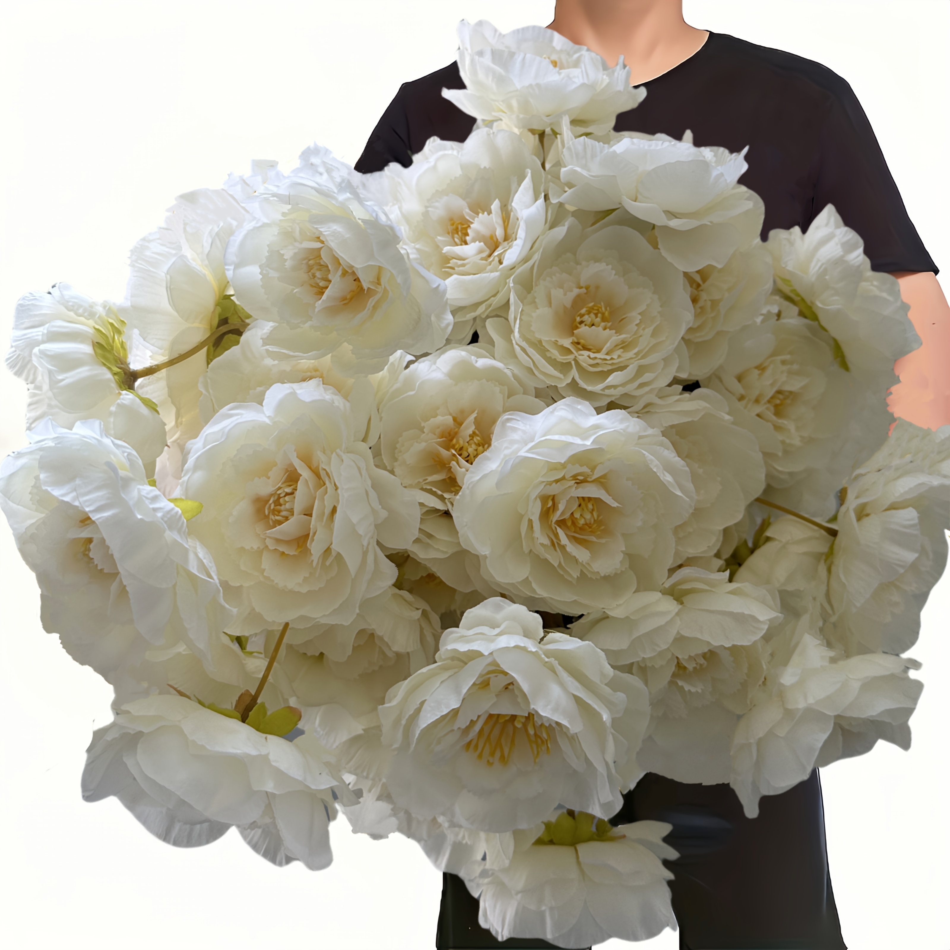 Image of 40 Flowers Elegant Simulated -8pcs Set, Perfect For Home Decoration And Vase Filling, Perfect For Weddings, Festivals, Valentine's Day, Office Decoration, Bouquet Matching, And Used Artificial Flowers