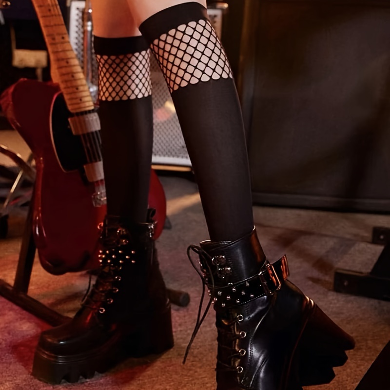 

Patchwork Calf , Style Knee High , Women's & Hosiery