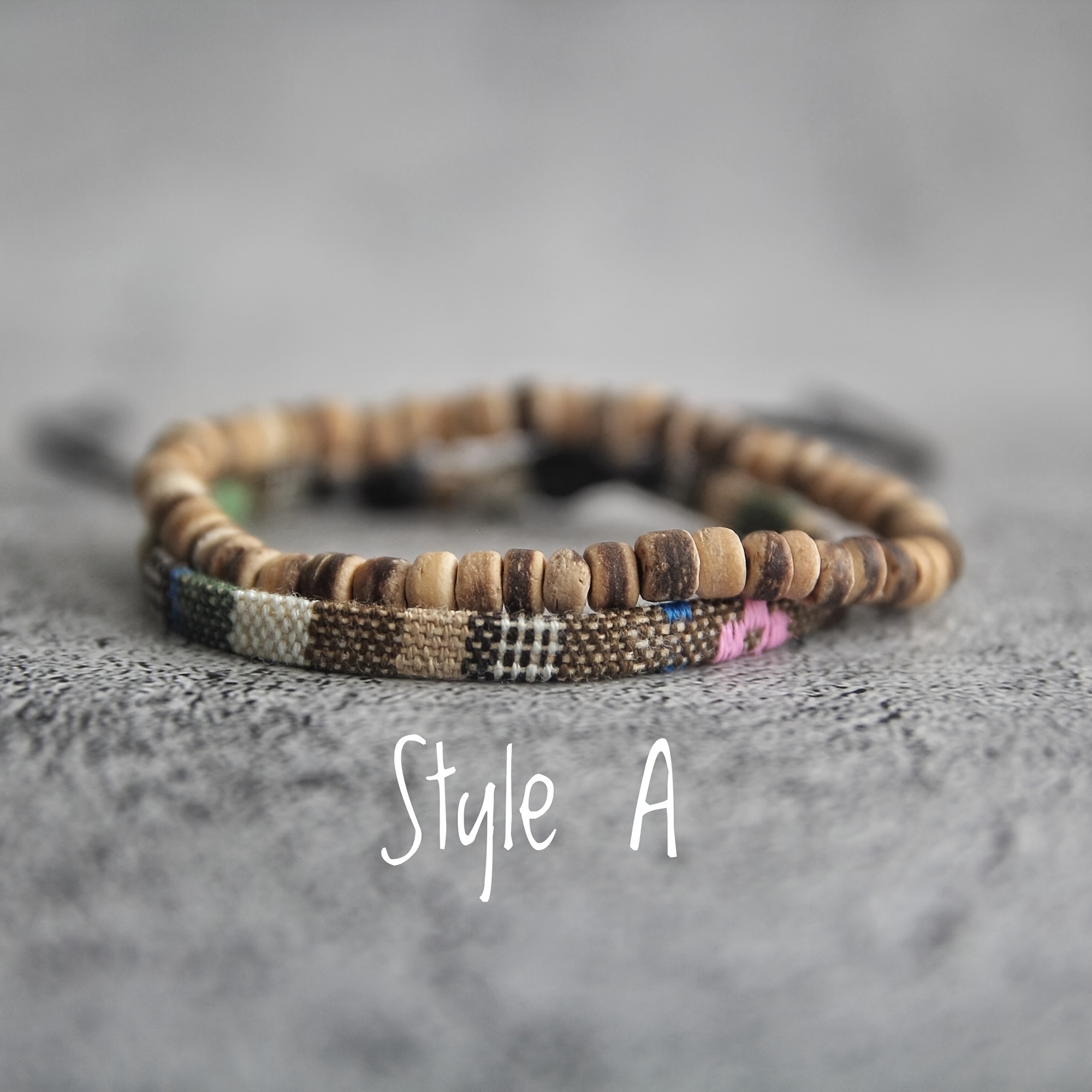 E-shop 2 Stück Handgemachte Boho Perlenarmbänder – Geflochtene Perlenarmbänder für Männer & Frauen, Bohemian Strandgeschenk für Ihn/Sie, Muttertag,