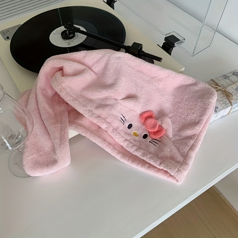 E-shop Korallenfleece Verdicktes, Saugfähiges Haarhandtuch, Mädchenhaftes, Nicht-Fusselndes Haarhandtuch, Starkes, Saugfähiges Knopf-Haarhandtuch,