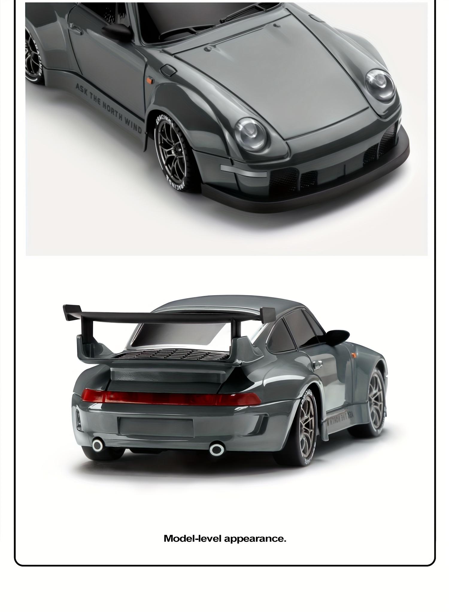 1 24 scale 4wd rc drift car with 2 4ghz   of reaching   up to 20km h this high   vehicle     with drift tires   and led lights and   two batteries its an ideal birthday or holiday gift for children aged 6 and above details 7