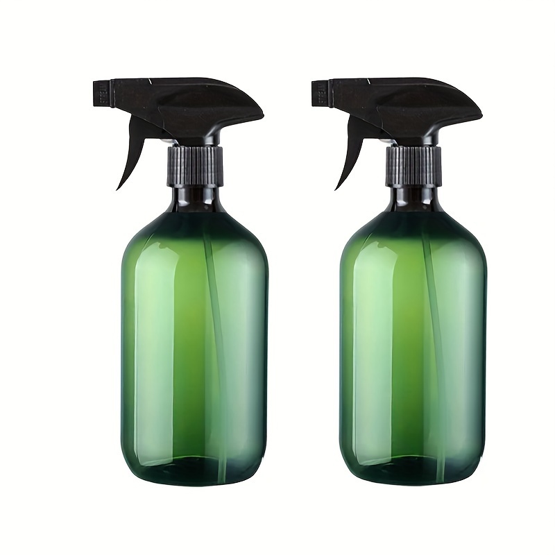 2pcs 500ml Plastic Anti-drop Spray Bottles - 2 Colors: Clear And Amber - Reusable, No Fragrance