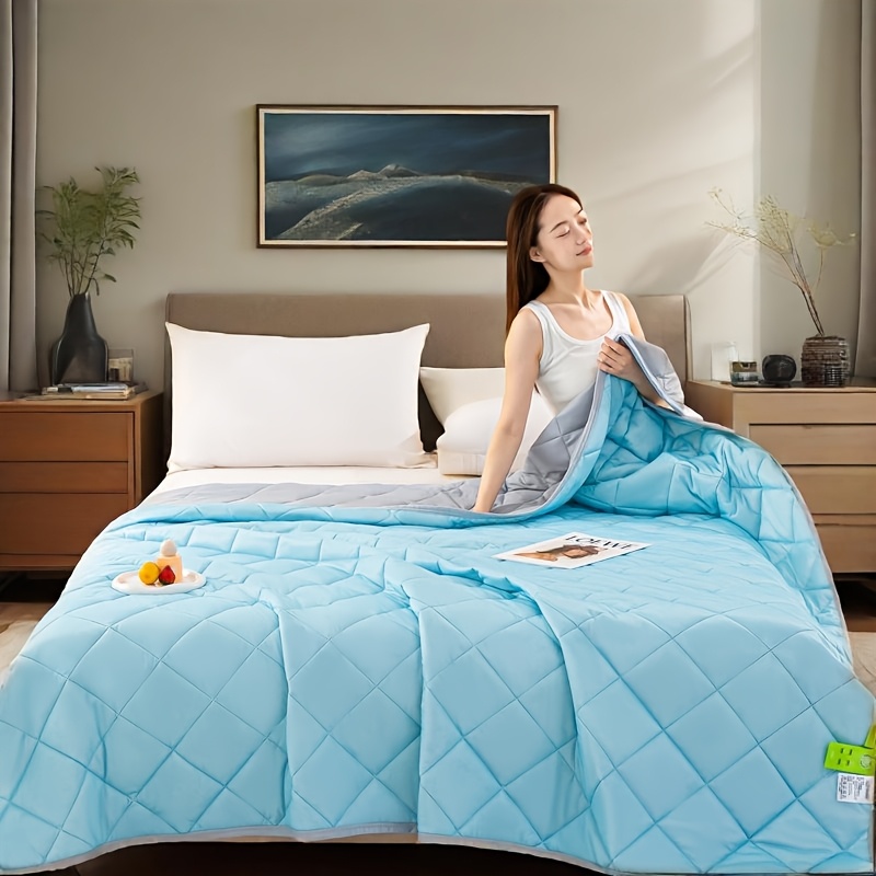 TEMU Summer Blankets Are Lightweight And Breathable - Skin-friendly And Comfortable - Light And Cool - Machine Washable - Suitable For Hot Sleepers -