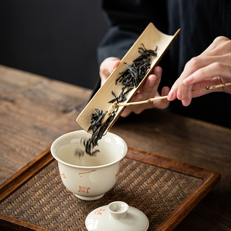 

Piece Bamboo , Chinese Handmade Tea Lotus, Bamboo , Tea Spoon, Tea Set Accessories