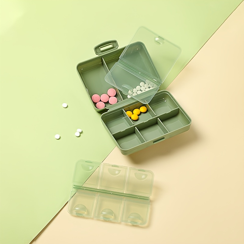 Flip Top Compartment Pill Box Double Sided Pill Box 8 - Temu