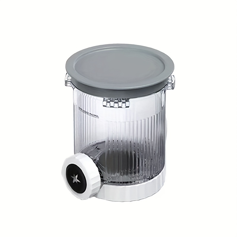 TEMU Cream Pint And Lid Swirl Ice Cream Storage Jar - Compatible With Swirl Nc700 N701 Series Ice Cream Maker, Bpa-free, Dishwasher Safe, Gray