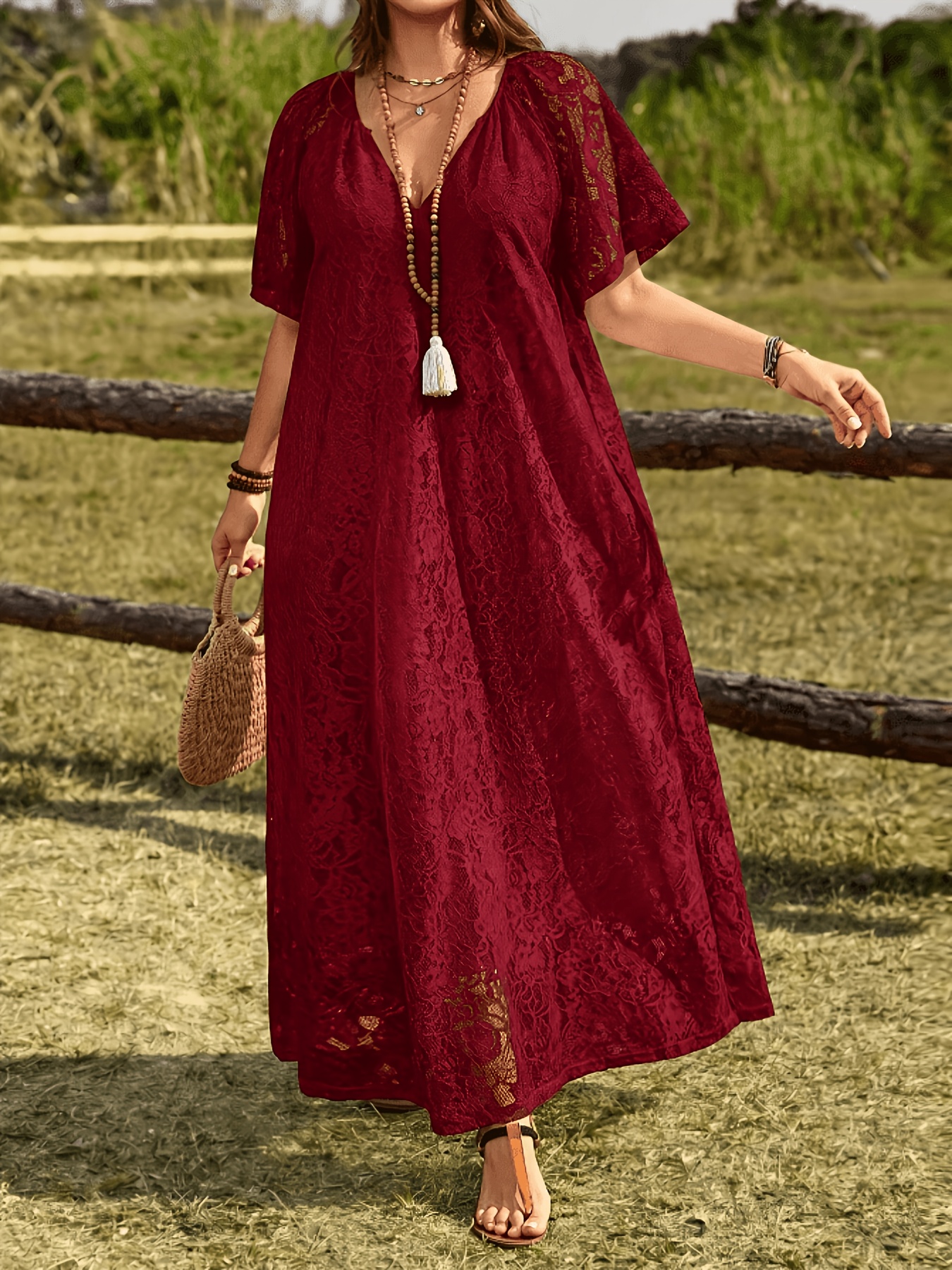 long flowy dresses nearby plus size womens solid color summer bohemian vacation maxi best-seller