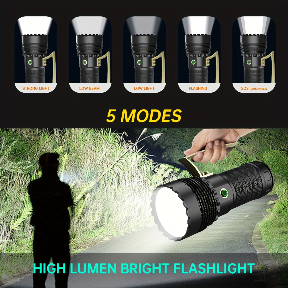 Lampe torche led rechargeable puissante
