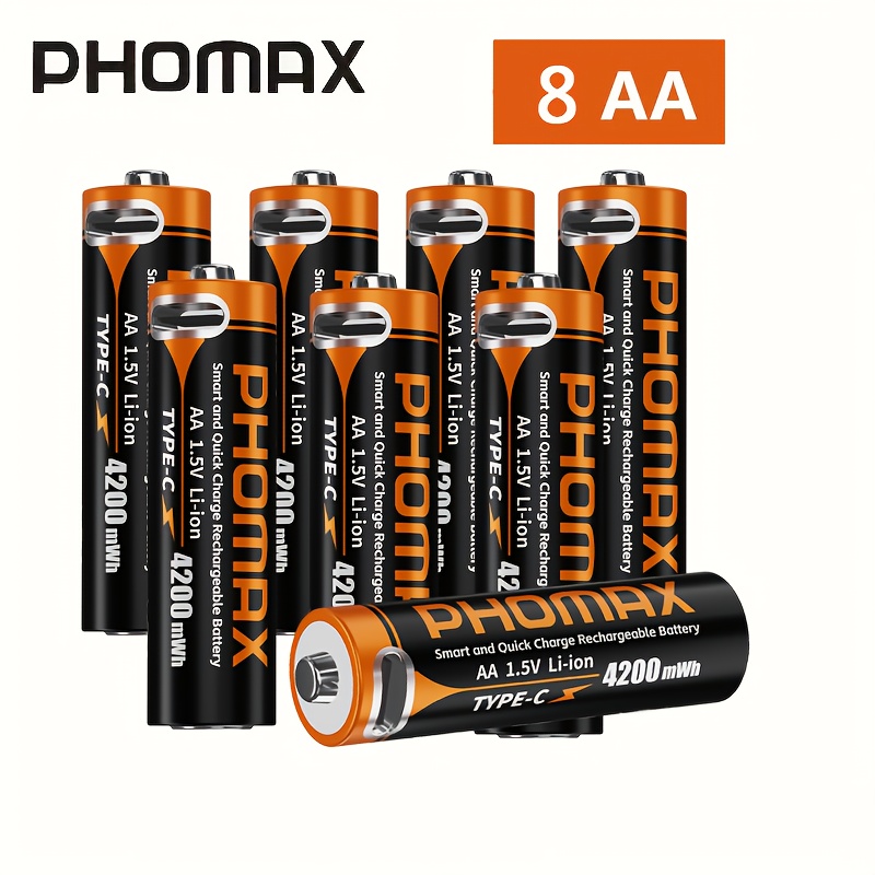 4/6/8li aa lityum i̇yon şarj edilebilir pil 1.5v - Temu Austria