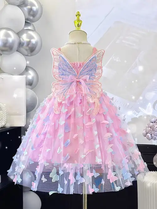 fairy dress for baby girl Fairy Butterfly Baby Girl Butterfly Costume Butterfly Cute Baby Girl In Fairy Dress Adorable Child In Pink