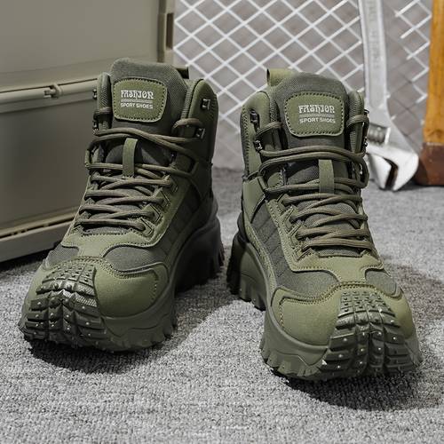 item picture new autumn high top plus size hiking boots comfortable thick soled lightweight casual walking shoes suitable for daily outdoor sports walking and travel mountaineering and camping gear