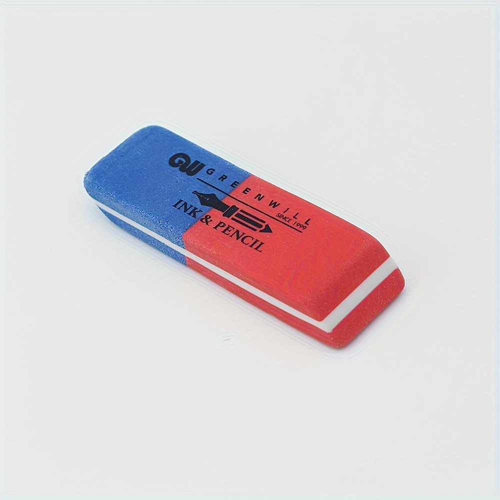 Cube Erasers Tpr Material, Red And Blue Angled Dual-sided Sanding For Drawing, Office, School, And Exam Use - Supplies Xpc-007