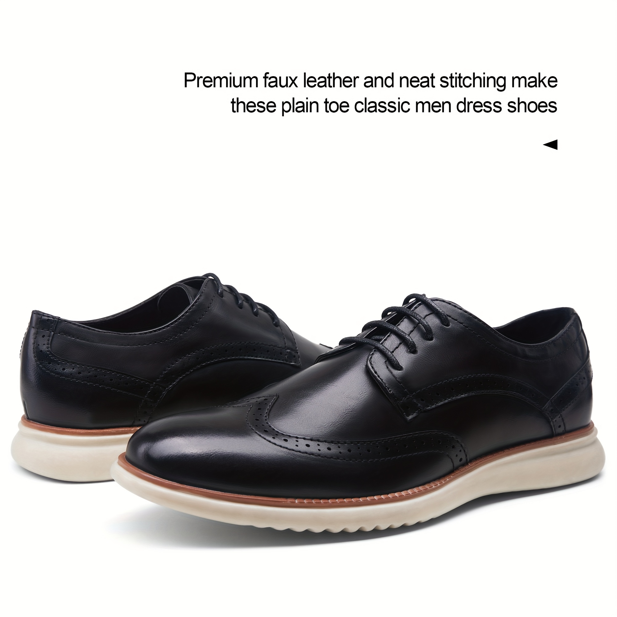 mens dress shoes brogue formal lace oxfords shoes men's - Temu