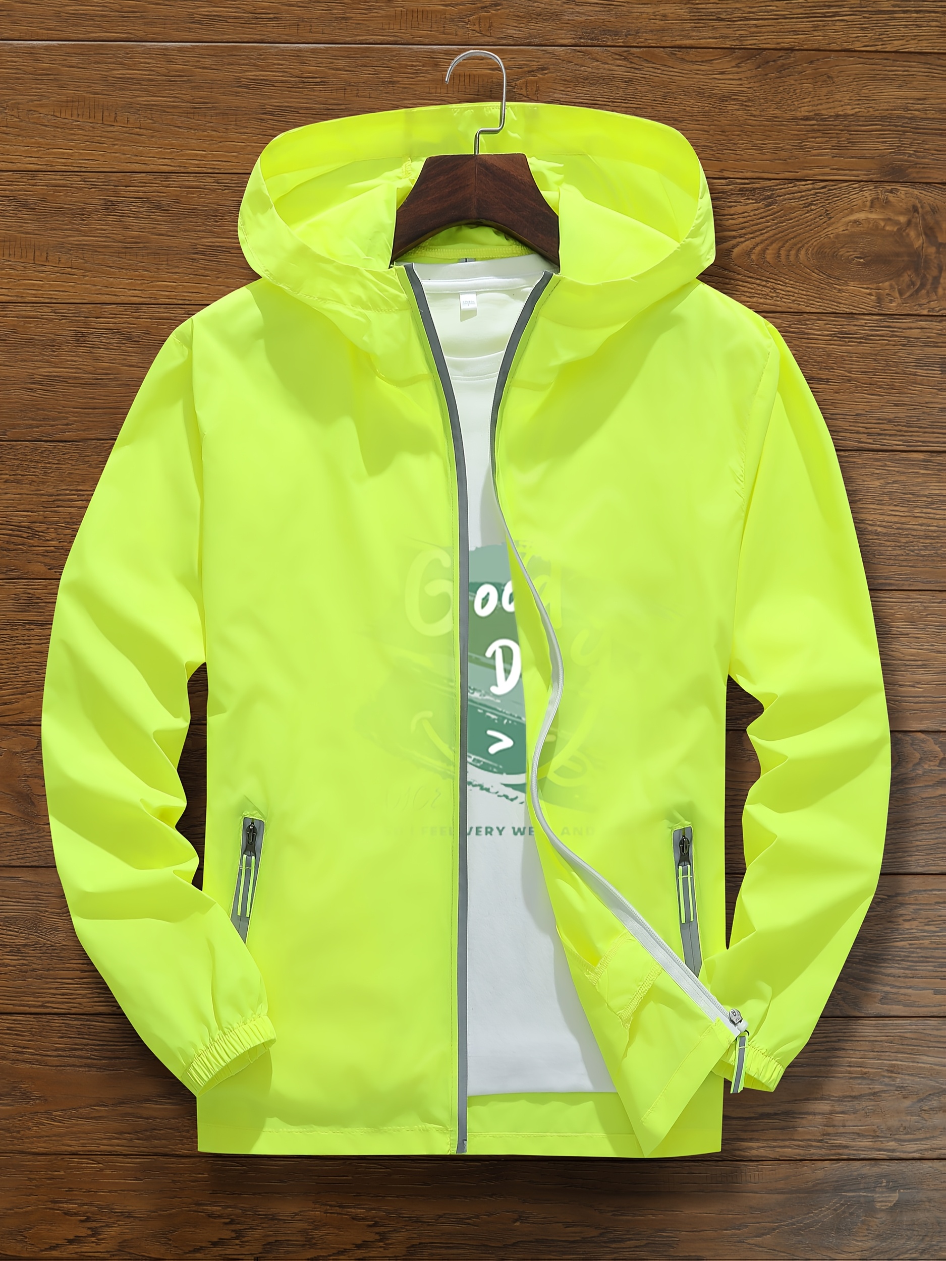 unisex summer hooded jacket reflective zipper design ultra Temu