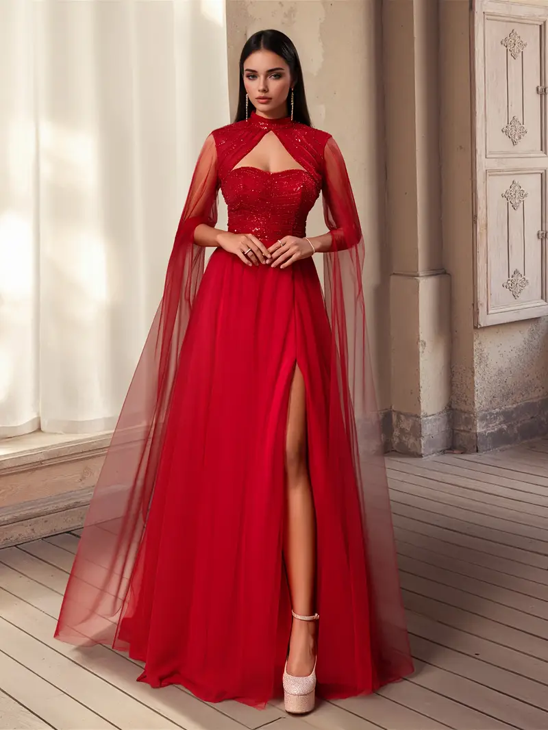 girlively sequin embroidered collar womens evening gown - Temu Oman girlively sequin embroidered collar womens evening gown - Temu Oman