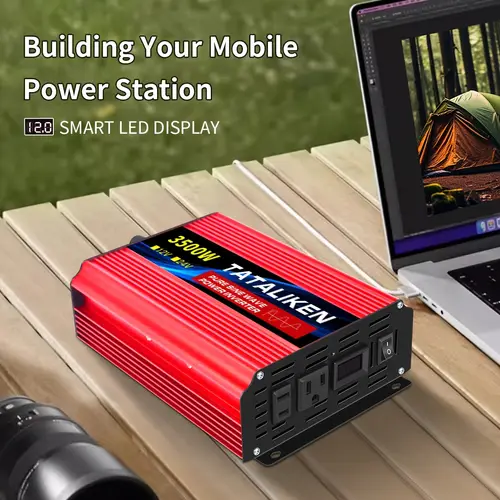 3500w peak pure sine inverter12v to 110v converter led voltage to travel u s specification plugs without battery