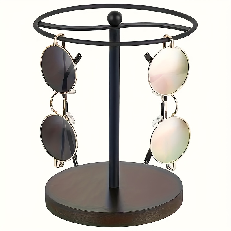 Image of A Fashion Glasses Display Stand With A Metal Frame For Storing And Showcasing Eyewear