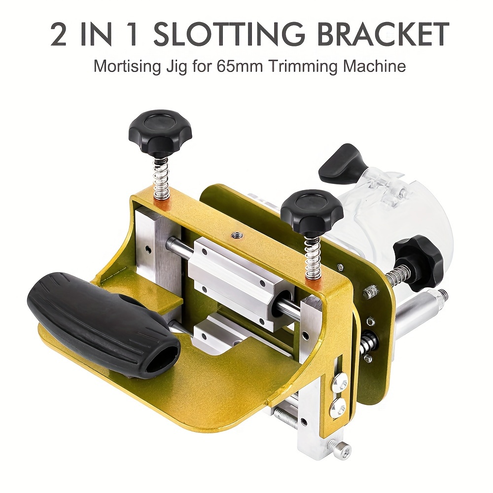 

2-in-1 Slotting Bracket Mortising Jig For 65mm Trimming Machine - Shdy Brand