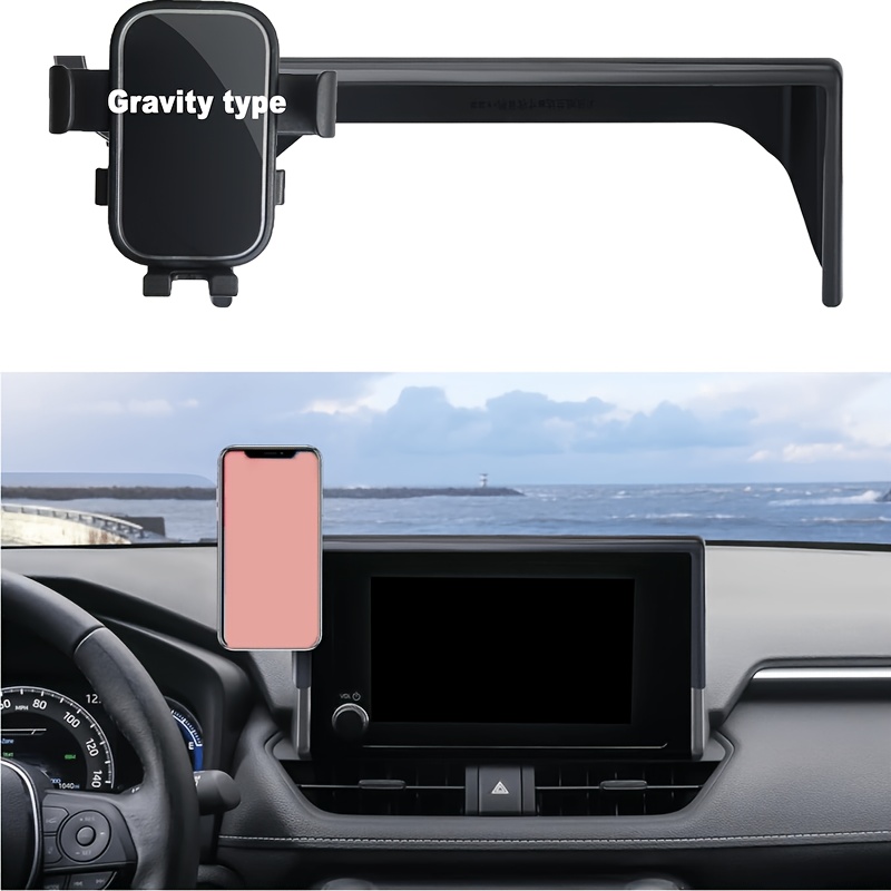 TEMU Car Phone Holder For Rav4 2019-2025 Additions 7/8-inch Clip, 360° Rotation Mount Compatible With Gravity, Cell Phone Holder That Does Not Air