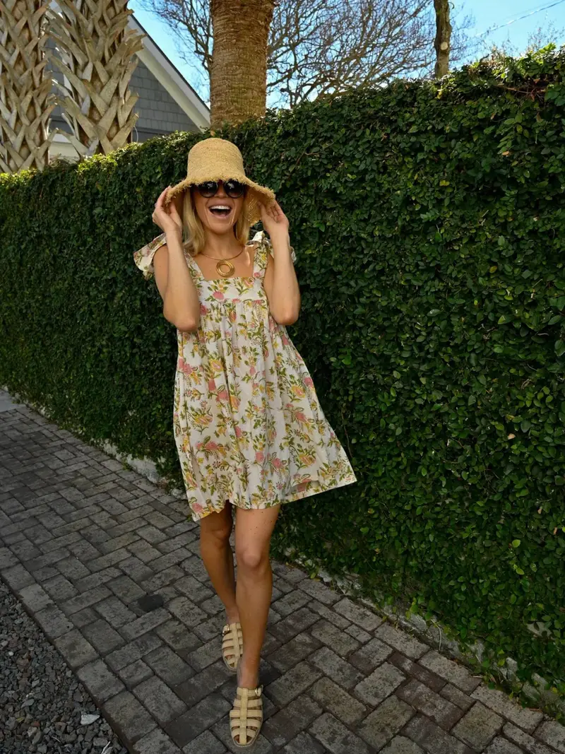 women boho floral polka dots print tie shoulder mini dress - Temu women boho floral polka dots print tie shoulder mini dress - Temu
