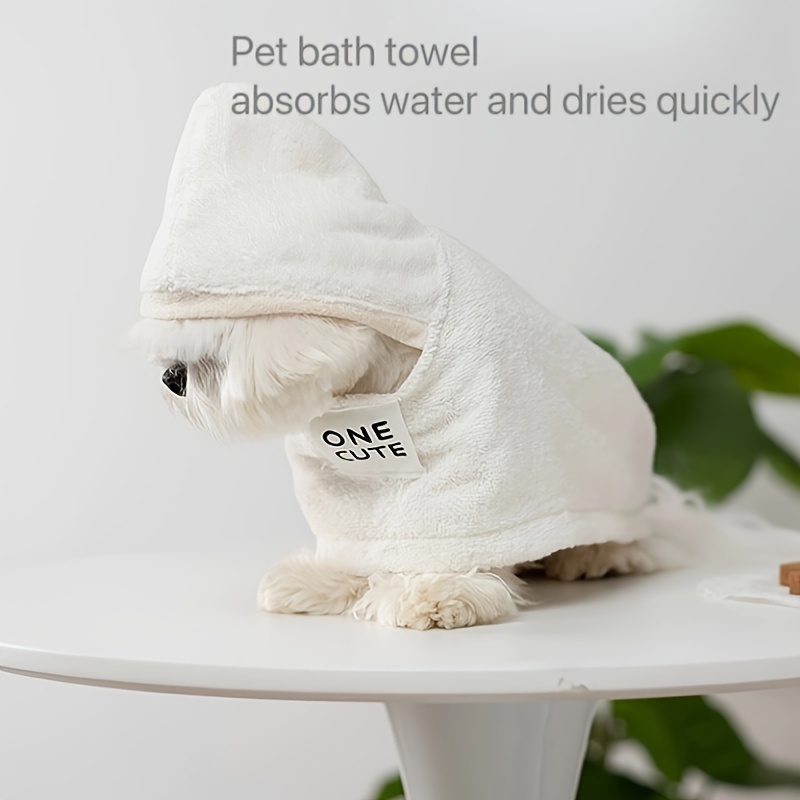 Toalla absorbente para perros, bata de baño de secado rápido, lujosa toalla  de secado para perros para viajes de baño y playa, abrigo de microfibra  para gatos (1 pieza-verde) TUNC Sencillez